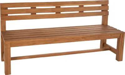 Produktbild von Gartenbank Teakbank CUGAD - Holz Teak 220x50x85 cm | Holzbank 220 Cm Gartenbank Sitzbank Mit Lehne Wetterfest Bank Garten Terrasse