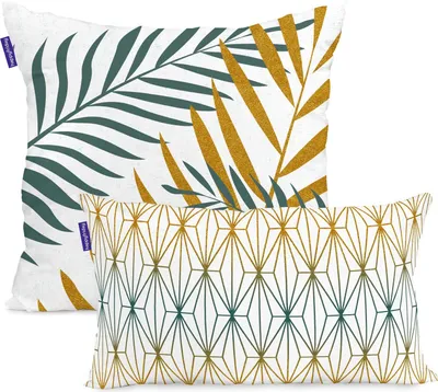 Produktbild von Foliage mint Kissenbezug 50x50 + 50x30 cm