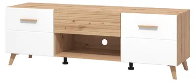 Produktbild von Morengo - TV-Lowboard, 148x42x49h cm Weiß, eine Schublade