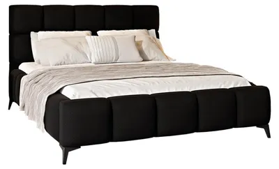 Produktbild von Bett mit Bettkasten 160x200cm Schwarz