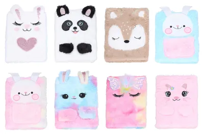 Immagine prodotto di Diario a Righe 15x21 Cm Peluche 80 Pagine