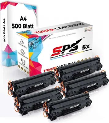 Produktbild von Druckerpapier A4 + 5x Multipack Set Kompatibel für Canon Imageclass LBP-215 X (2200C002/052H) Toner Schwarz
