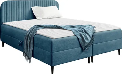 Produktbild von MIRJAN24 Boxspringbett mit zwei Bettkästen Box Best 1, Schlafzimmer Ehebett, Doppelbett mit Topper, Härtegrad H3 (Farbe: Coral 10, Größe: 120x200 cm)