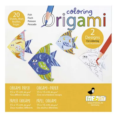 Immagine prodotto di Origami Pesci da colorare, Fridolin