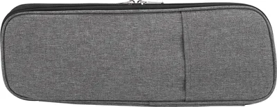 Produktbild von Langes Stricknadeletui, gewebte Aufbewahrungstasche, 600D Oxford-Stoff, Häkelgrau