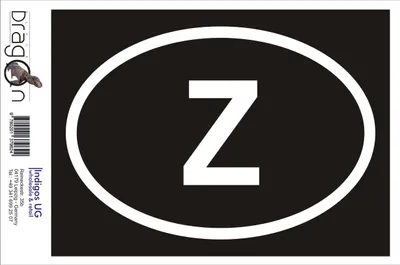 Produktbild von Aufkleber / Autoaufkleber - JDM / Die cut / Auto / OEM - Sambia Z - 160x110mm rot - Heckscheibe / Heckscheibenaufkleber