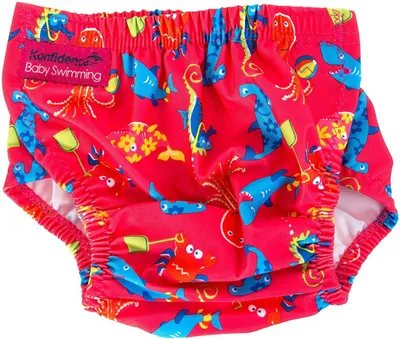 Produktbild von Konfidence Aqua Nappy Schwimmwindel Badewindel Babybadehose 3-30 Monate Characters Pink