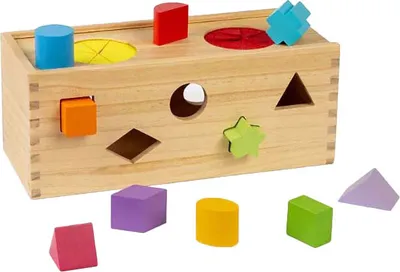 Immagine prodotto di Bigjigs Scatola dei misteri in legno Set di forme, 10dlg.