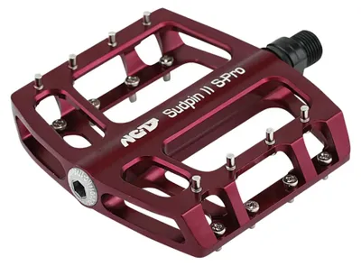 Produktbild von NC-17 Plattformpedal Sudpin II S-Pro CNC, Alu, Präzisionslager, rot