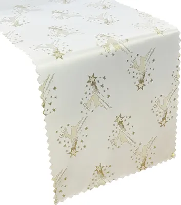 Obrázok produktu pre Obrus odolný proti škvrnám Vianočná zlatá 40x80 cm