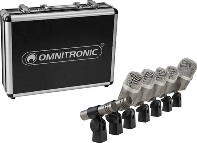 Obrázok produktu pre OMNITRONIC MIC 77-7LMH MK2 Schlagzeug-Mikrofonset (13030898)