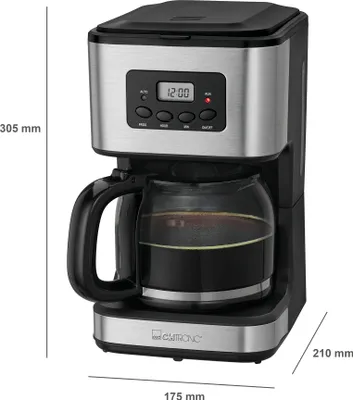 Image de Cafetière 12-14 tasses 1,5L Clatronic KA 3642 Noir