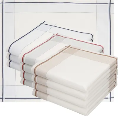 Produktbild von Betz 12 Stück Herren Stoff Taschentücher Set43x43 cm 100%Baumwolle -  Lord 1 Dessin 59