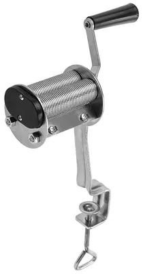 Produktbild von Pasta- und Kräuterschneider - Manuelle Schneidemaschine - Edelstahl - Kurbelantrieb - Tischklemme - Silber