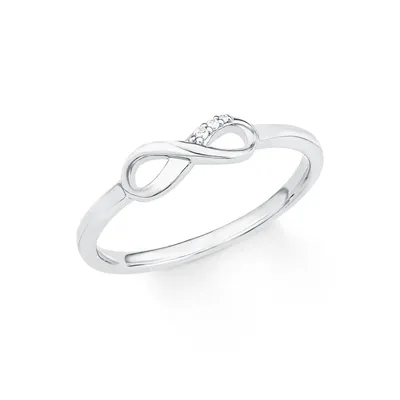 Produktbild von s.Oliver Jewel Damen Ring Silber Zirkonia SO PURE Infinity  201724-1, Ringgröße:56 (17.8 mm Ø)