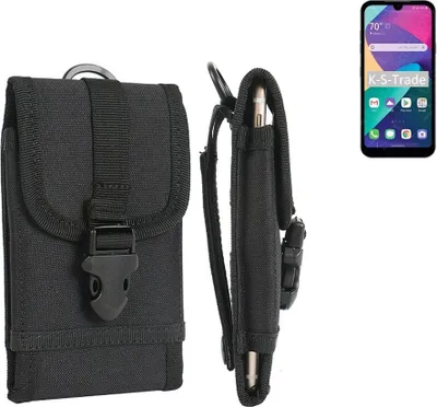 Produktbild von K-S-Trade Holster Handy Hülle kompatibel mit LG Electronics Phoenix 5 Holster Handytasche Gürtel Tasche Schutz Hülle Robust Outdoor schwarz