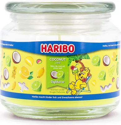 Image de Bougie parfumée, pot de 300 g - Parfum fruité et sucré