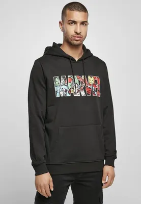 Immagine prodotto di Mr. Tee Marvel Logo Felpa con cappuccio nero - XL