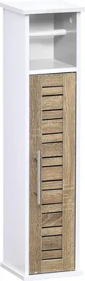 Produktbild von Tendance Toilettenpapierschrank weiß braun MDF-Platte 18x18x75 cm