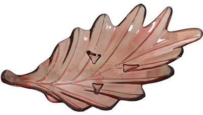 Vase aus recyceltem Glas, Rosenblatt-Design, 49x25x13 cm