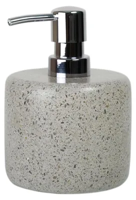 Obrázok produktu pre Dávkovač mydla Terrazzo – sivý – 10x10x15 cm