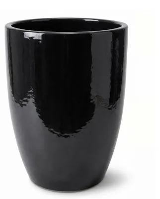 Produktbild von Pflanzkübel aus Keramik Provencelia MAZARIN Schwarz, Ø37 cm x H49 cm, frostbeständig