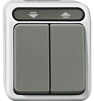Produktbild von Merten Rollladenschalter MEG3715-8029 lichtgrau 1-polig AQUASTAR