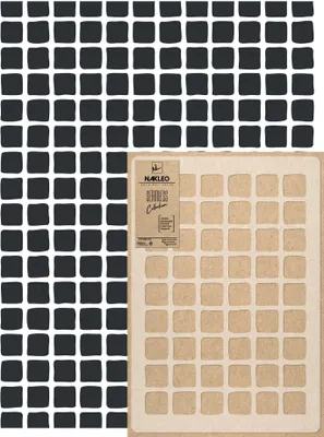 Produktbild von Wandschablone Groß Muster, Malschablone 59x95 cm Retro Mosaik Wiederverwendbare Kunststoff, Geometrische Tapete Wandgestaltung