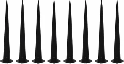 Produktbild von Gartenpfähle, 8 Stück, 16 cm, stabile Erdspieße für Lichtspieße