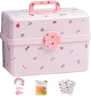 Productafbeelding van Opbergdoos voor kinderhaaraccessoires met 7 vakken