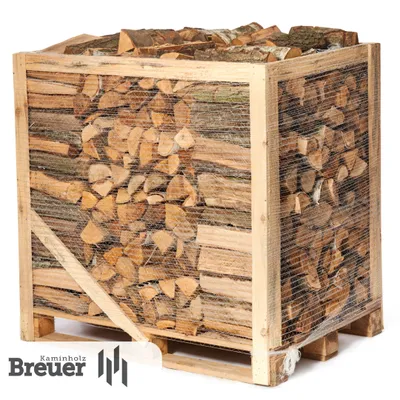 Produktbild von 1 RM PREMIUM Laubholz Mix Brennholz | 25cm | kammergetrocknet | auf Palette | 500kg | Kaminholz | 1,6 SRM