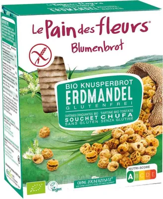 Produktbild von Le Pain Des Fleurs Blumenbrot Erdmandel-Schnitten 150 g, Reiscracker, 150 g, Rechteck, 395 kcal, 1666 kJ, Box