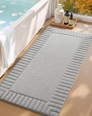 Produktbild von Absorbierende Badmatte 60 x 110 cm, Rutschfest und Waschbar