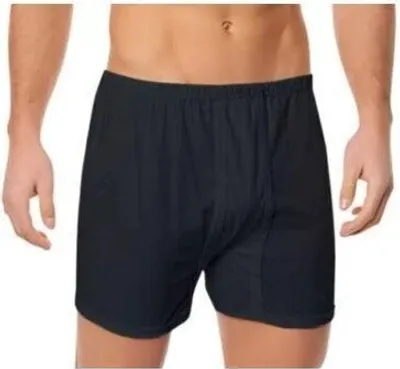 Produktbild von 3 Pack Herren Boxershorts breite Lange Slips Unterhosen Übergröße Schwarz 2XL K1