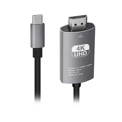 Produktbild von A77C USB C zu HDMI Kabel 4K 1,8m ,Type C HDMI Adapter für Smartphone Laptop Tablet, Plug & Play, Spiegel- & Erweiterungsmodus, HDTV