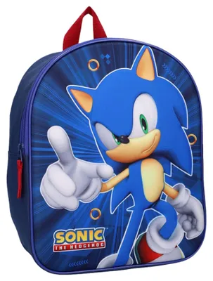 Immagine prodotto di Zaino 3D Sonic the Hedgehog, Blu, 32 x 26 x 11 cm