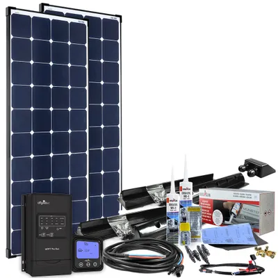 Produktbild von 300W MPPT 12V Wohnmobil Komplettset EBL-Option