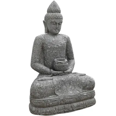 Produktbild von Stonox Buddha Figur Nangloi mit Schale Naturstein 73x98x152 cm