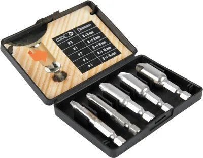 Produktbild von Hammerschmitt Schrauben-Entferner-Set, Schraubenausdreher Linksausdreher 5er Set
