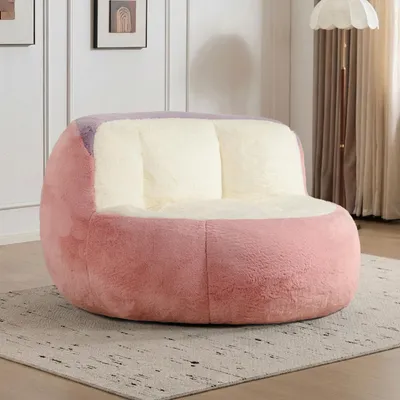Produktbild von Übergroße Sitzsäcke, Kunstfell, Schaumstofffüllung, Lounge-Sofa, montagefrei. L3