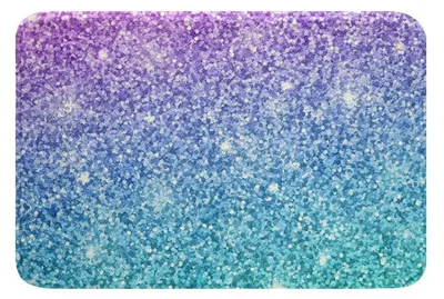 Zdjęcie produktu dla Mata pod prysznic/wanna 40 x 60 cm, różowa, z brokatem, motyw tęczy, antypoślizgowa, wykonana z mikrofibry