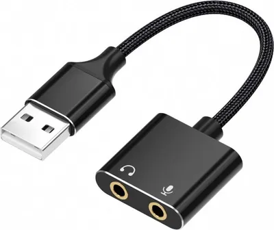 Produktbild von INF USB Externe Soundkarte Audio Adapter für PC Laptop PS4 - 1 Stück