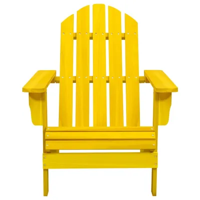 Image de vidaXL Chaise de jardin Adirondack en bois massif de sapin jaune