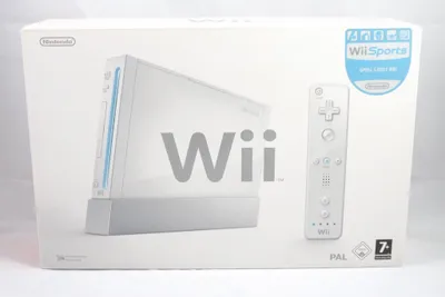 The image shows the front of a Nintendo Wii console box.