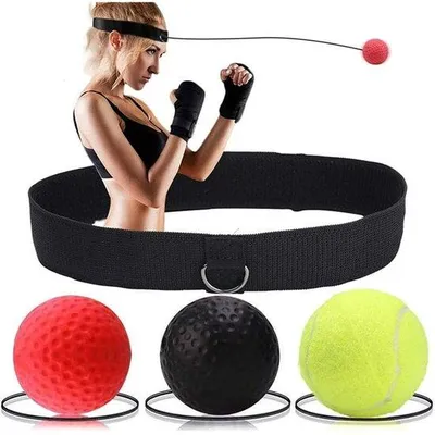 Obrázek produktu pro Boxerské tréninkové míče pro dospělé a děti – trénink reflexů a koordinace – 3 míče
