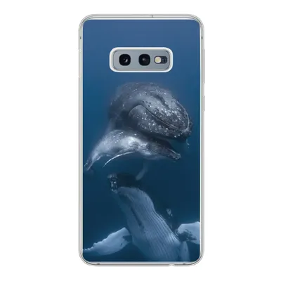 Produktbild von MuchoWow® Handyhülle Schutzhülle Hülle für Samsung Galaxy S10e Wale - Meer - Familie Silikon Softcase Handy Hülle - Handy