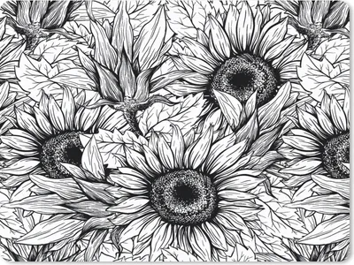 Produktbild von MuchoWow® Mauspad Mousepad Blumen - Sonnenblume - Muster 40x30 cm - Mousepads - Maus Mat - Pad - Mausunterlage - Anti Rutsch