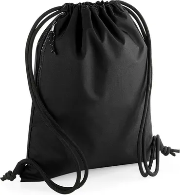 Produktbild von BagBase Uni Recycle Turnbeutel PC4043 (Einheitsgröße) (Schwarz)