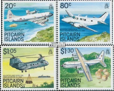 Produktbild von Briefmarken Pitcairn 1989 Mi 342-345 (kompl.Ausg.) postfrisch Luftfahrzeuge