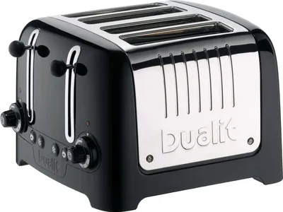 Produktbild von Dualit Dualit Toaster Lite - Schwarz - 4 Schlitze - Edelstahl
